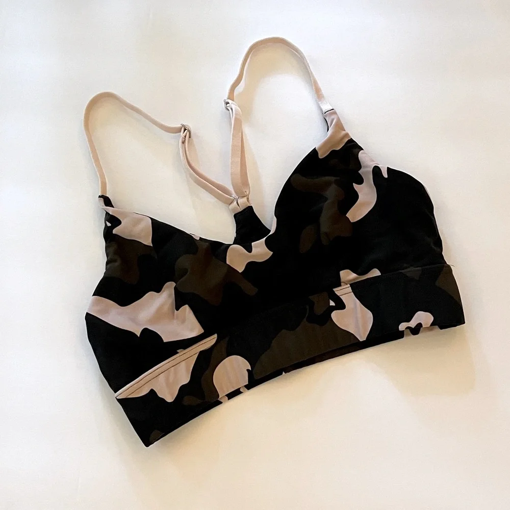 The Upside Sports Bra Camouflage Blush Ballet Bra Athleisure Sport Beach